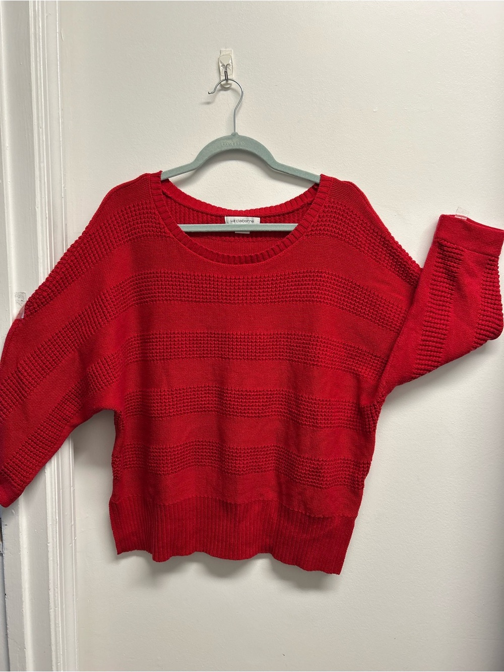 Lightweight Red Knit Women's Sweater